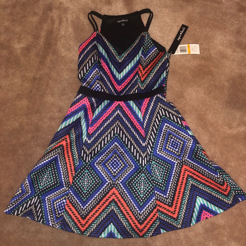 Colorful Sequin Hearts Dress